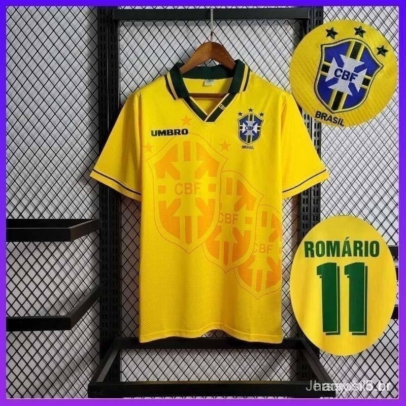 A camisa de manga comprida Jersey Classic 1994 foi a seleção brasileira Mamas No. 11.