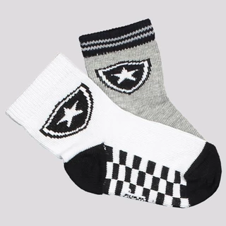 Kit Meia Botafogo 2 pares Infantil