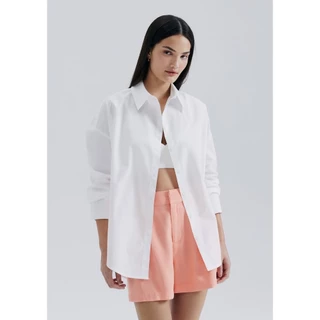 Camisa Feminina Manga Longa Oversized Hering