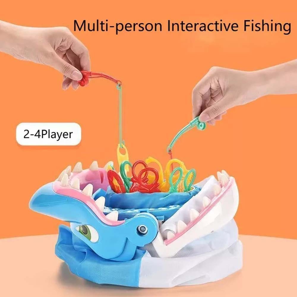 Shark Bite Game Fun Family Kids Fishing Game Toy | Shopee Brasil