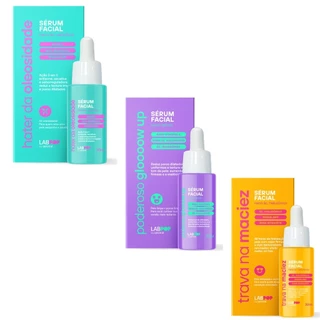 Sérum Facial LabPop By Labotrat 30ml - Trava na Maciez, Gloooow Up, Hater da Oleosidade