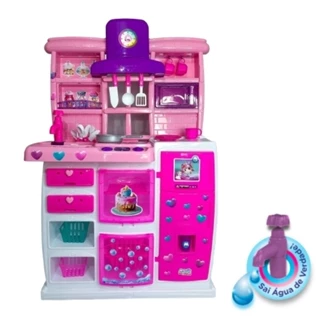 Cozinha Infantil Sai Agua Acessórios Comidinha Completa