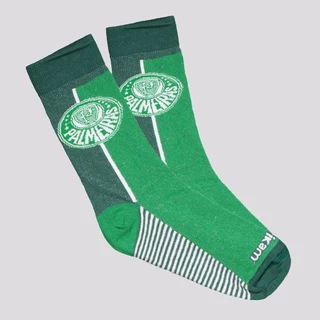 Meia Palmeiras Casual Juvenil Verde