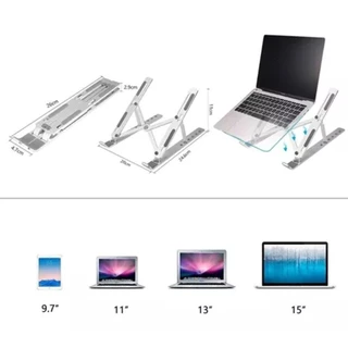 Suporte Portátil de Mesa para Notebook ou Tablet Com Base Dobrável E Ajustável Base antiderrapante