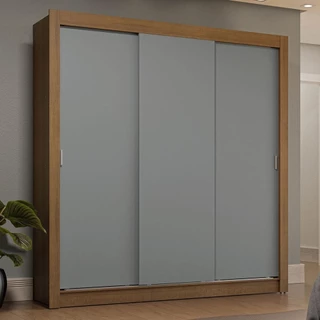 Guarda-Roupa Casal 3 Portas de Correr Sublime Plus Madesa em Oferta na Shopee