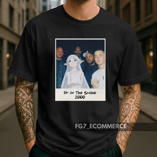 Camiseta Unissex Thug Life Soso Frieren Além do Fim da Jornada Anime Up In The Smoke Eminem Snoop Dre Ice Cube
