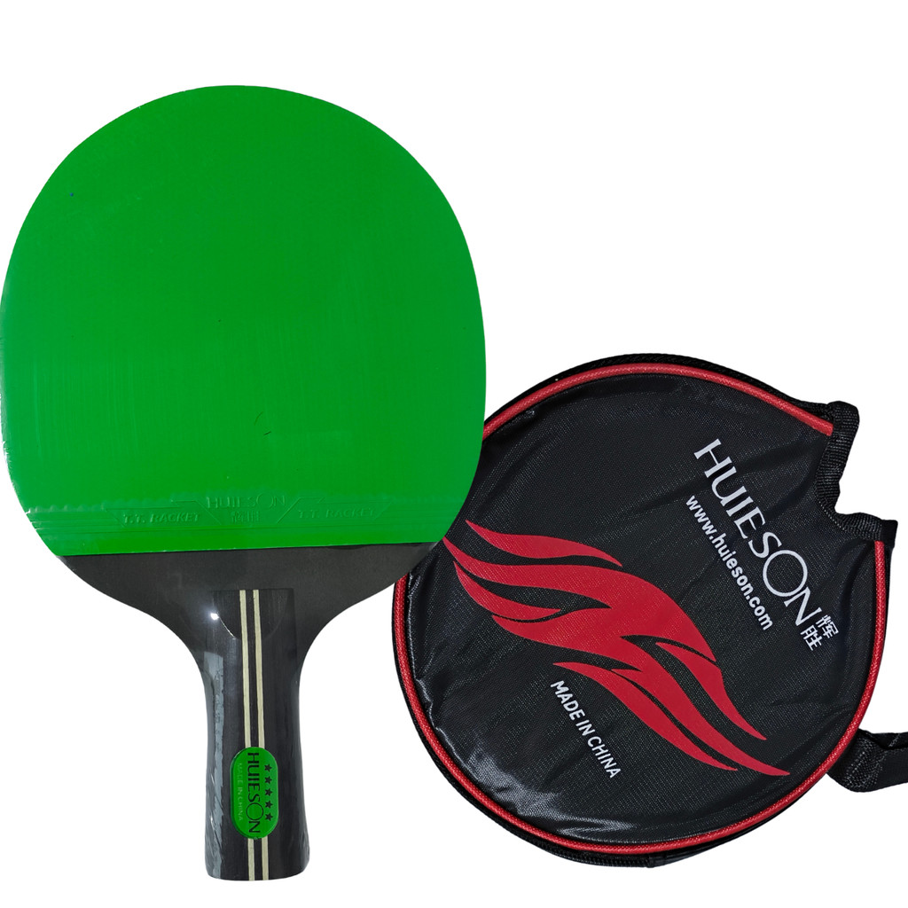Raquete Classineta Hueison 5 estrelas Verde + capa | Shopee Brasil