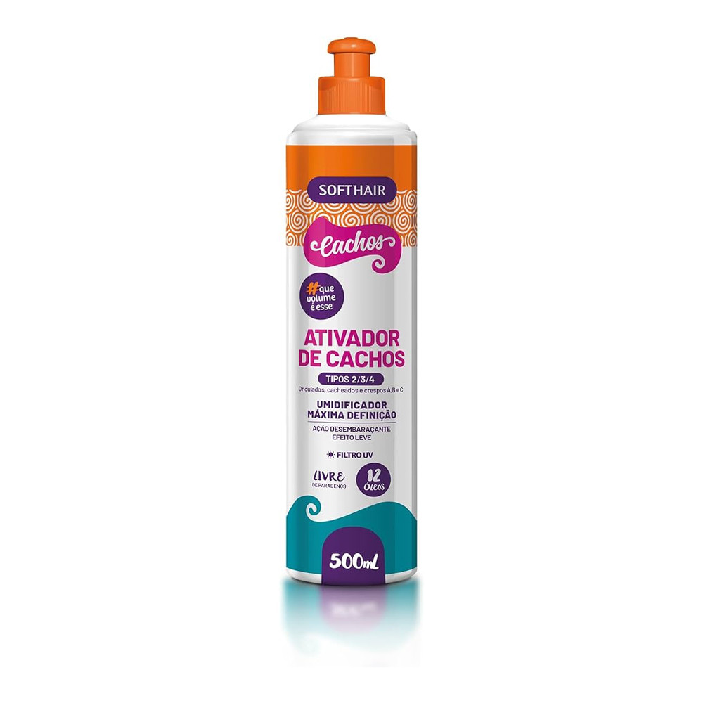Creme Ativador Umidificador De Cachos Soft Hair 500 mL | Shopee Brasil