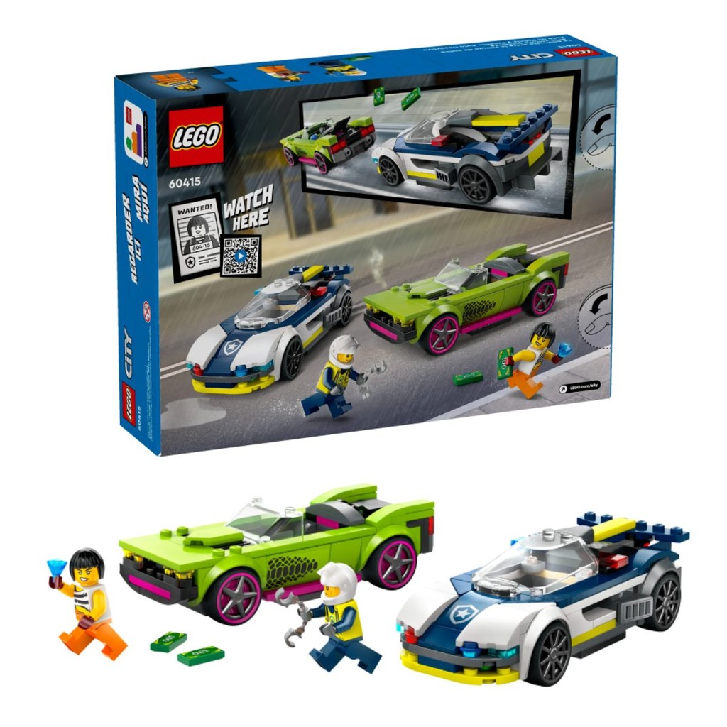 Lego City Perseguição Carro da Polícia e Muscle Car - 60415 em Oferta na Shopee