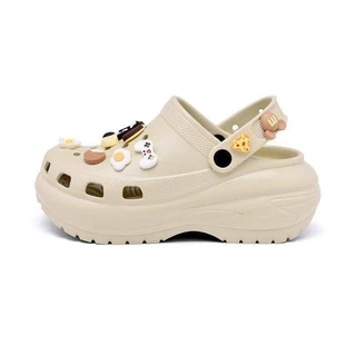 Pisando na merda Feel Hole Shoes Sandálias de sola grossa para uso externo com aumento de respiração antiderrapante