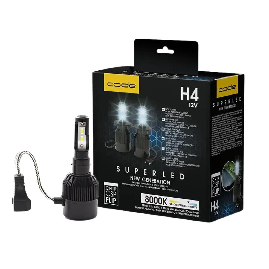 Kit Lampada H4 Super Led 8000k 12v Tech One