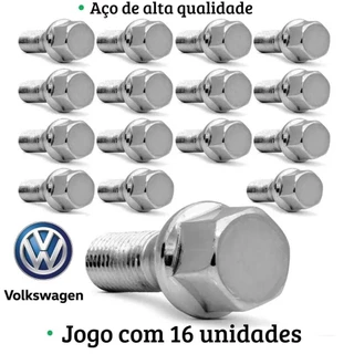 Jogo 16 parafusos rodas liga leve VW GOL SAVEIRO VOYAGE PARATI SANTANA