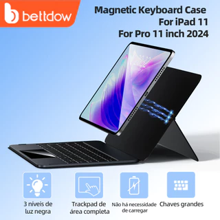 BETTDOW Magic Keyboard Case for ipad Air 6 5 4 Pro 11 12.9 Bluetooth Detachable Wireless Magnetic em Oferta na Shopee