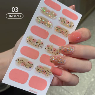 Novo 16 Tiras Outono Gel Adesivos De Unhas Capa Completa Remendo Leopardo Impressão De Esmalte DIY Arte Do Prego Fazendo em Oferta na Shopee
