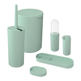 Kit Banho Serene 6 Peças Verde Jade Coza em Oferta na Shopee
