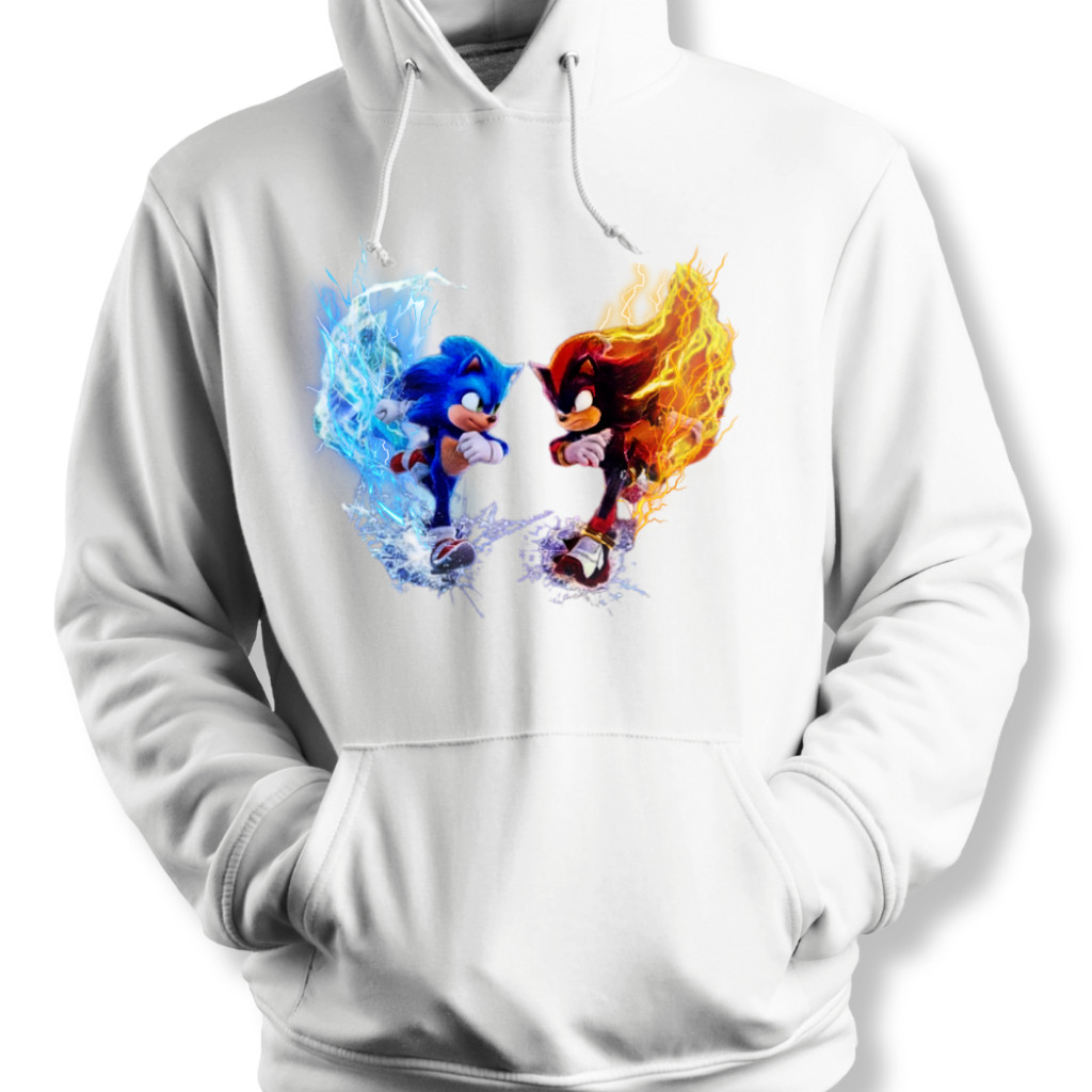 Moletom Filme Sonic amigos Sonic Shadow Tails Knuckles Blusa