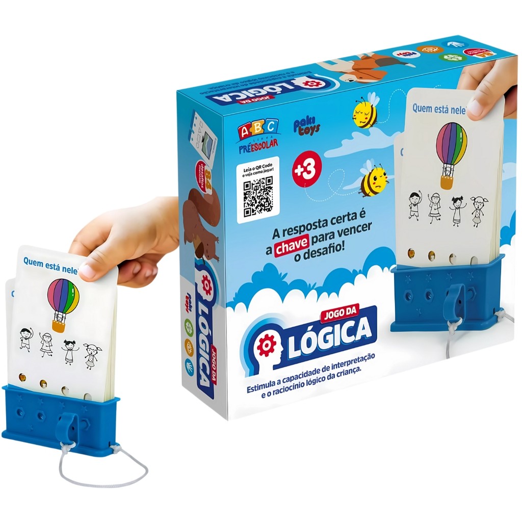 Jogo Lógica Educativo Tabuleiro Raciocínio Brinquedo Escolar | Shopee ...