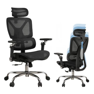 Cadeira Escritório Ergonômica CHINI Com Suporte Lombar Estofado Mesh e Apoio de Braços 6D Até 150kg em Oferta na Shopee