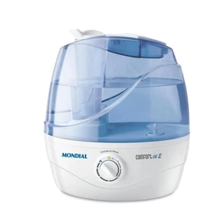 Umidificador de Ar Ultrassônico Mondial Comfort  Air 2 Branco/Azul 30W Bivolt - NUA-02 em Oferta na Shopee