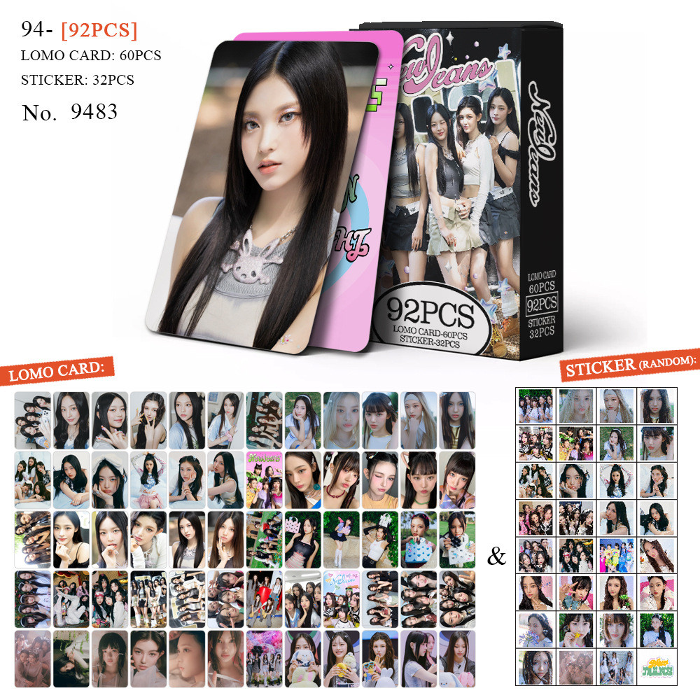 KPOP 92 Unidades/Caixa NEWJEANS Photocards SUPER NATURAL LOMO