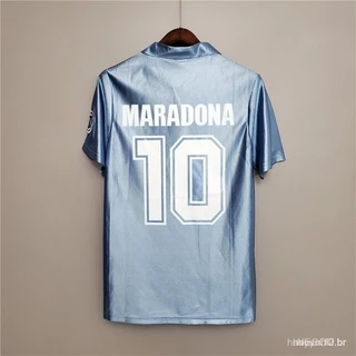 Retro napoli camisa 1990 1991 homem maradona futebol camisa Q17H