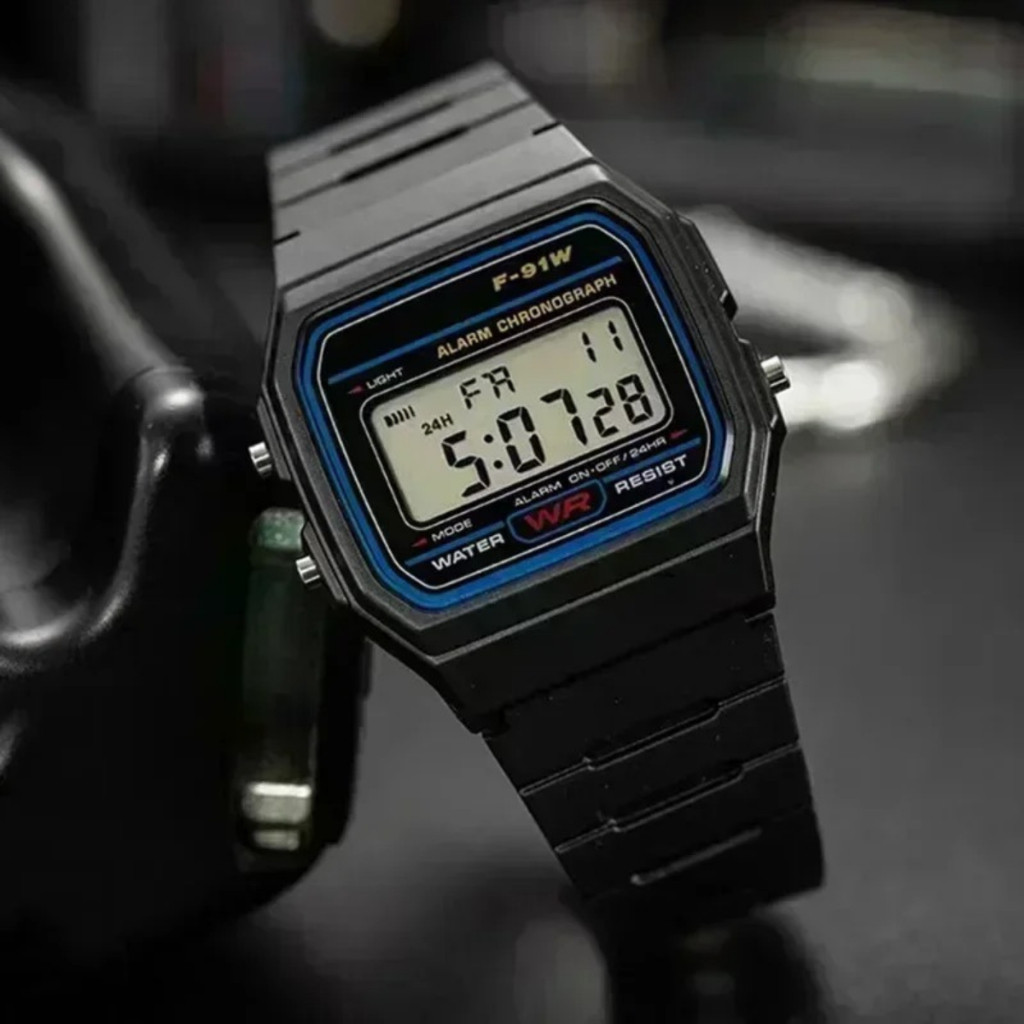 F91w led relógios digitais para mulher masculino esportes militar relógios de silicone pulseira relógio eletrônico