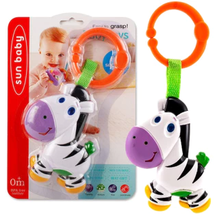 Chocalho Interativo Infantil Animal Zebra Bebe Divertido - Castela