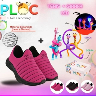Kit Divertido Ploc : Tênis Ploc Colors Passeio Escola + Girafa Led Sortida MENINA em Oferta na Shopee