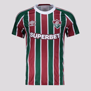 Camisa Umbro Fluminense I 2025 Patch Sul-Americana