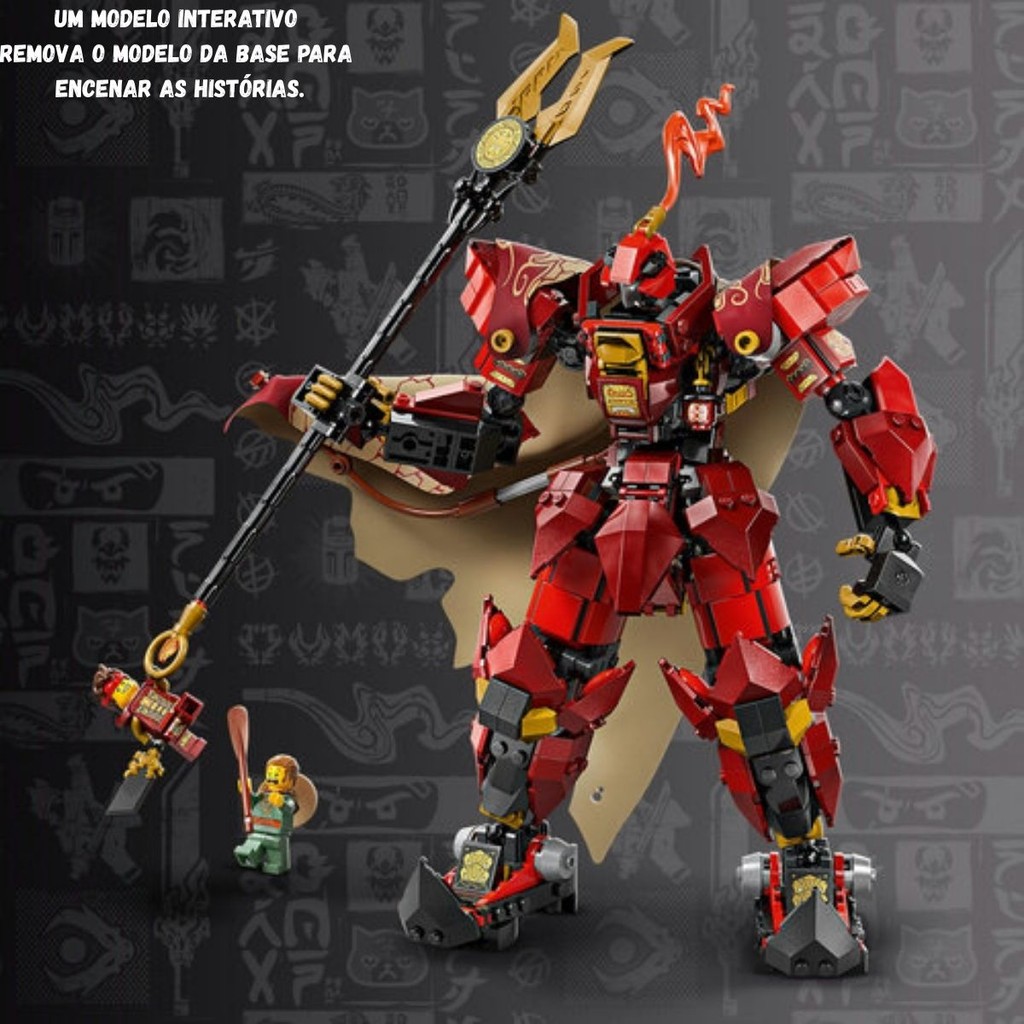 【⠀くう 】 Lego Ninjago O Meca Cavaleiro de Fogo - 71846 | Shopee Brasil