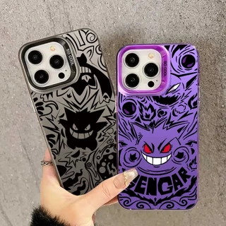 Capa De Telefone Pokémon Genger Para Samsung Galaxy S25 Ultra S25 Plus S24 FE A55 A15 A14 A54 5G A06 A16 Luxo Com Estamp