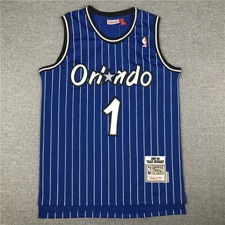 NBA Orlando Magic camisa 1 basquete McGRADY com listras azuis