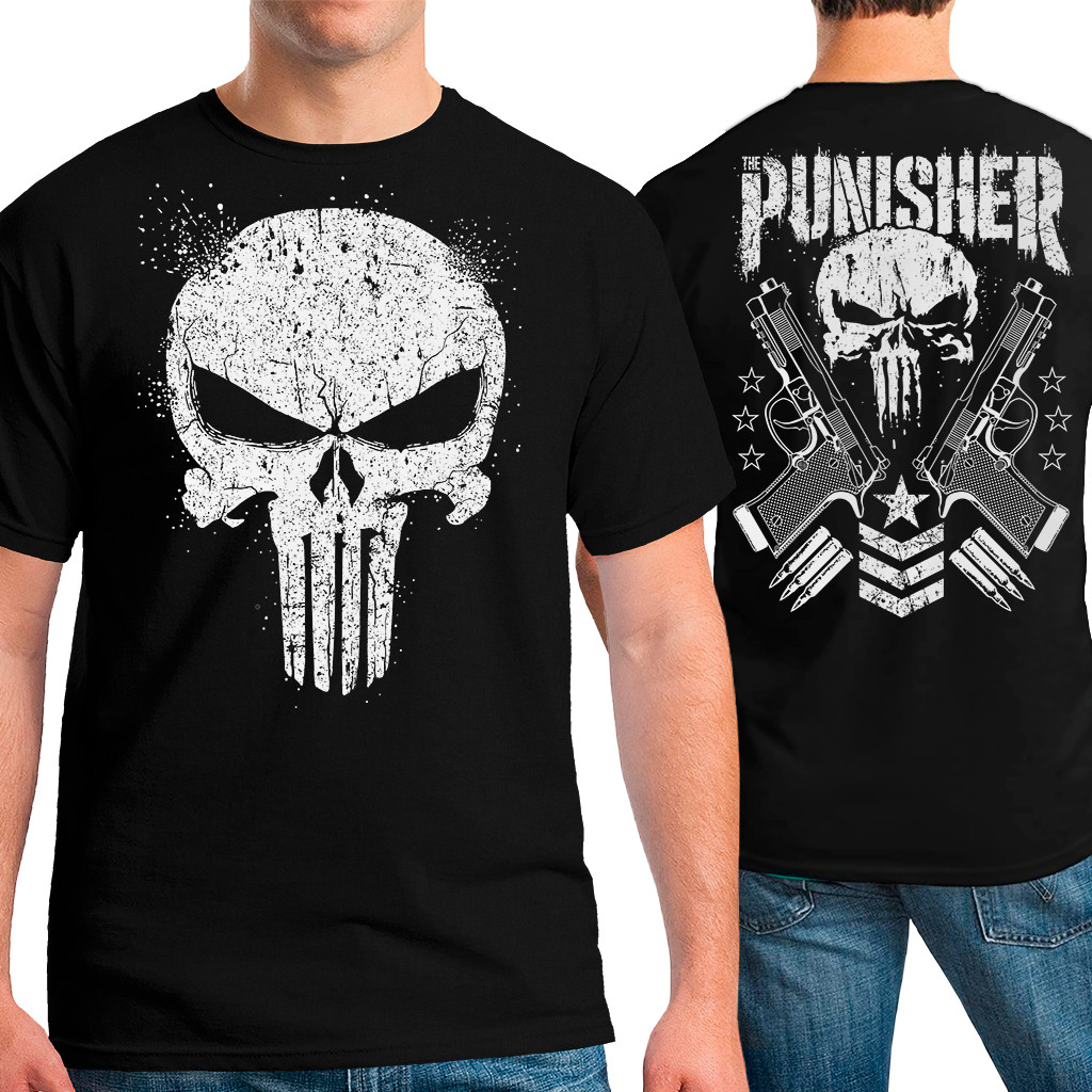 Camiseta Premium 100% Algodão Justiceiro The Punisher Masculina ...