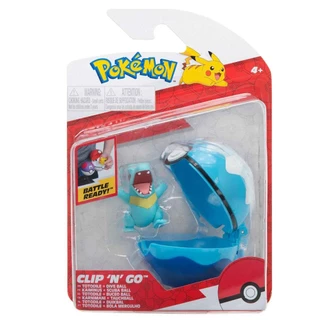 Boneco Totodile com Dive Ball - Pokémon