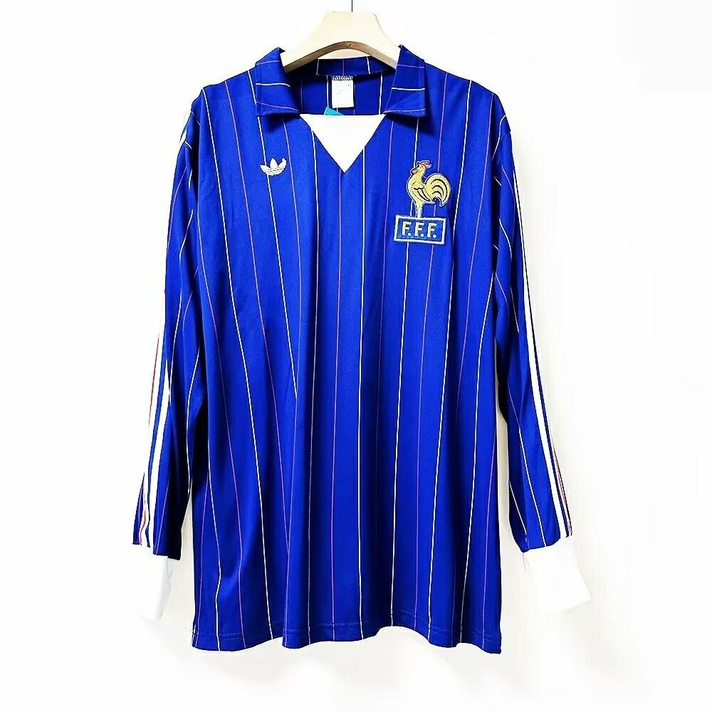 1980-82 Game Season Jersey Manga Longa Futebol Retro Away Camisa Clássica