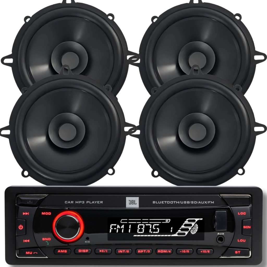 Rádio Jbl Celebrity 100 Bt/usb + 4 Alto Falante Bomber 5 Pol | Shopee ...