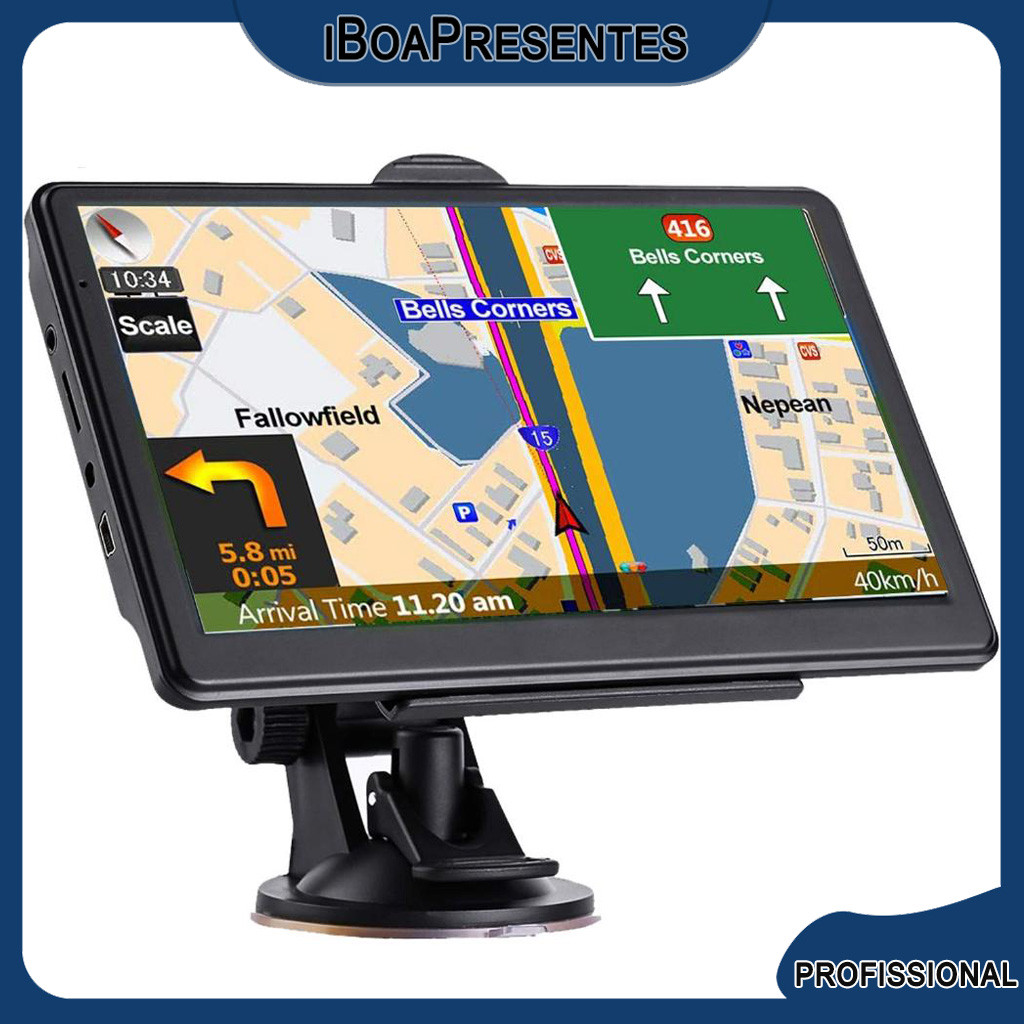 Navegação GPS Para Carro Com Tela Sensível Ao Toque De 7polegadas ...
