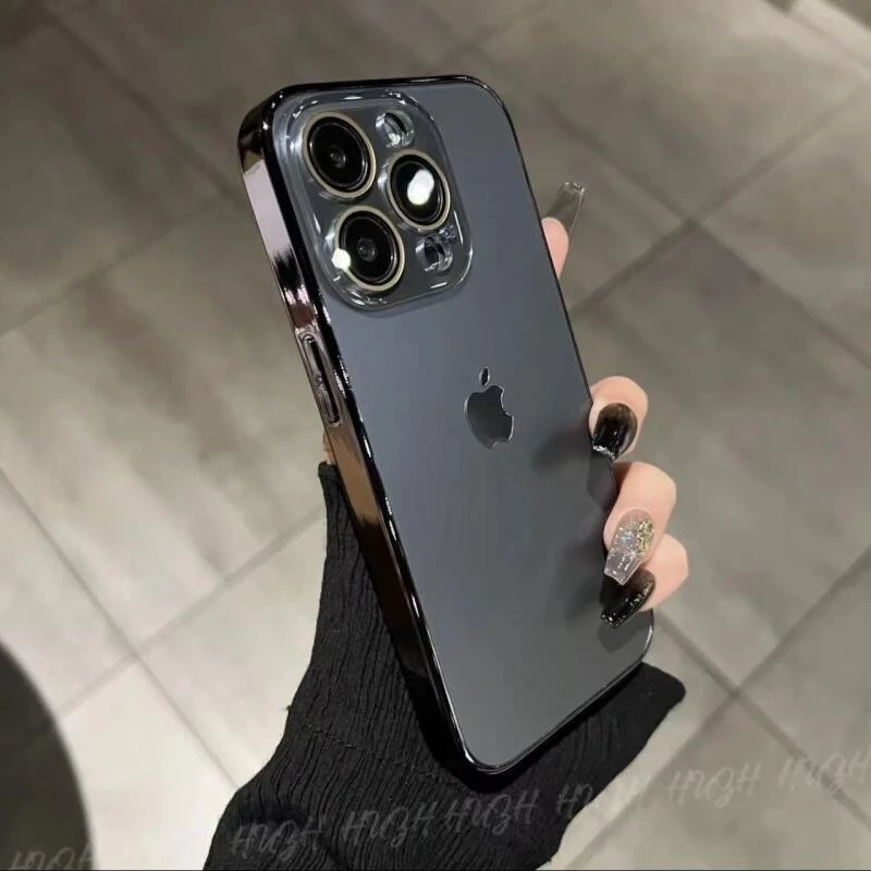 Capa De Vidro Fosco AG De Alta Qualidade Para iPhone Air 17 16 15 14 13 12 11 Pro Max Com Proteção De Lente De Câmera