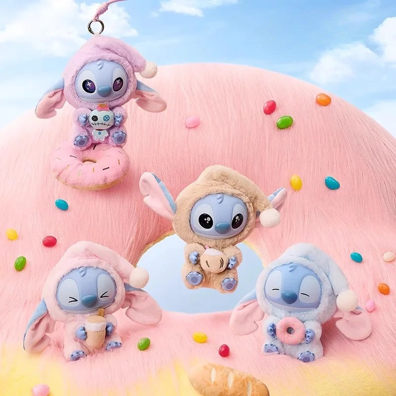 Lilo & Stitch Coma Algo Antes Do Dormir Caixa Cega Boneca De Pelúcia Pijama Fofo Kids Toy Bag Pingente Presente