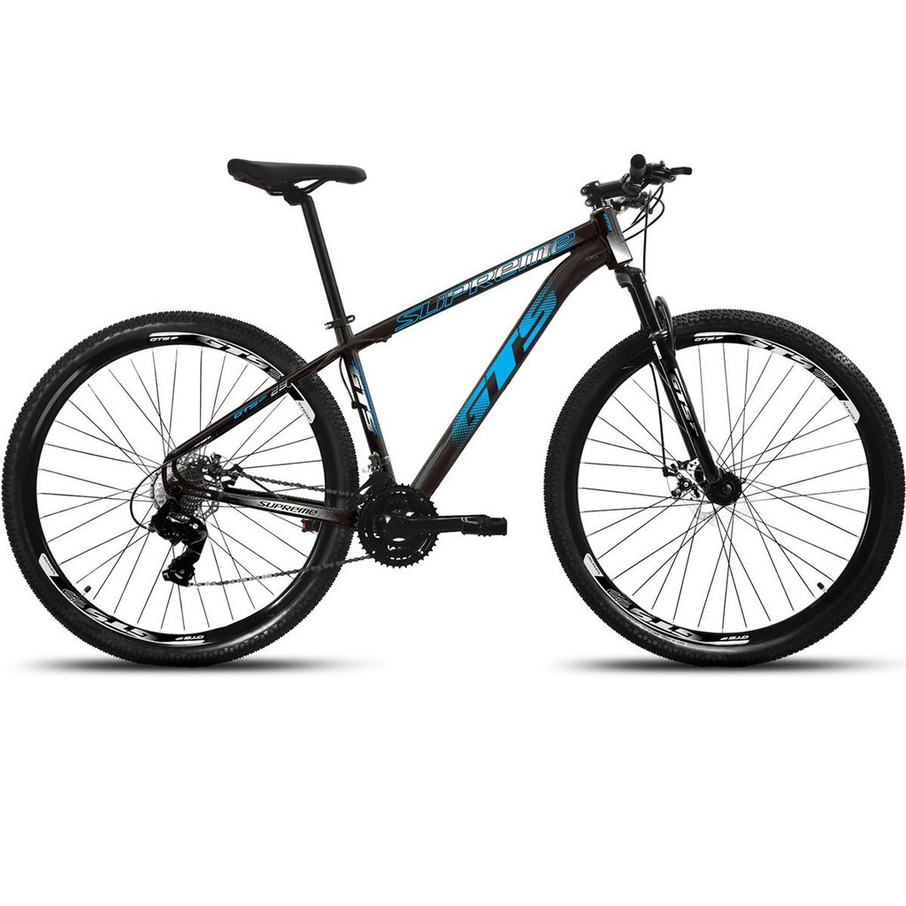 BICICLETA ARO 29 ALUMINIO GTS SUPREME FREIO A DISCO 24 MARCHAS