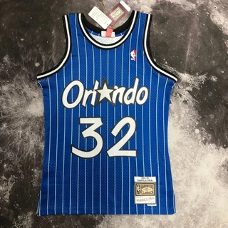 Mn: SW Magic 95 jogo temporada azul NBA 32 O'Neal camisa sem mangas nas costas