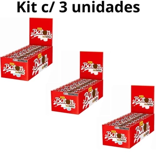 KIT C/3 BATON AO LEITE 480G  GAROTO