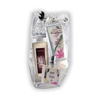 Kit Bela L.A.V. (074) - Perfume 55ml + Meu Creminho + Perfume Capilar + Necessaire