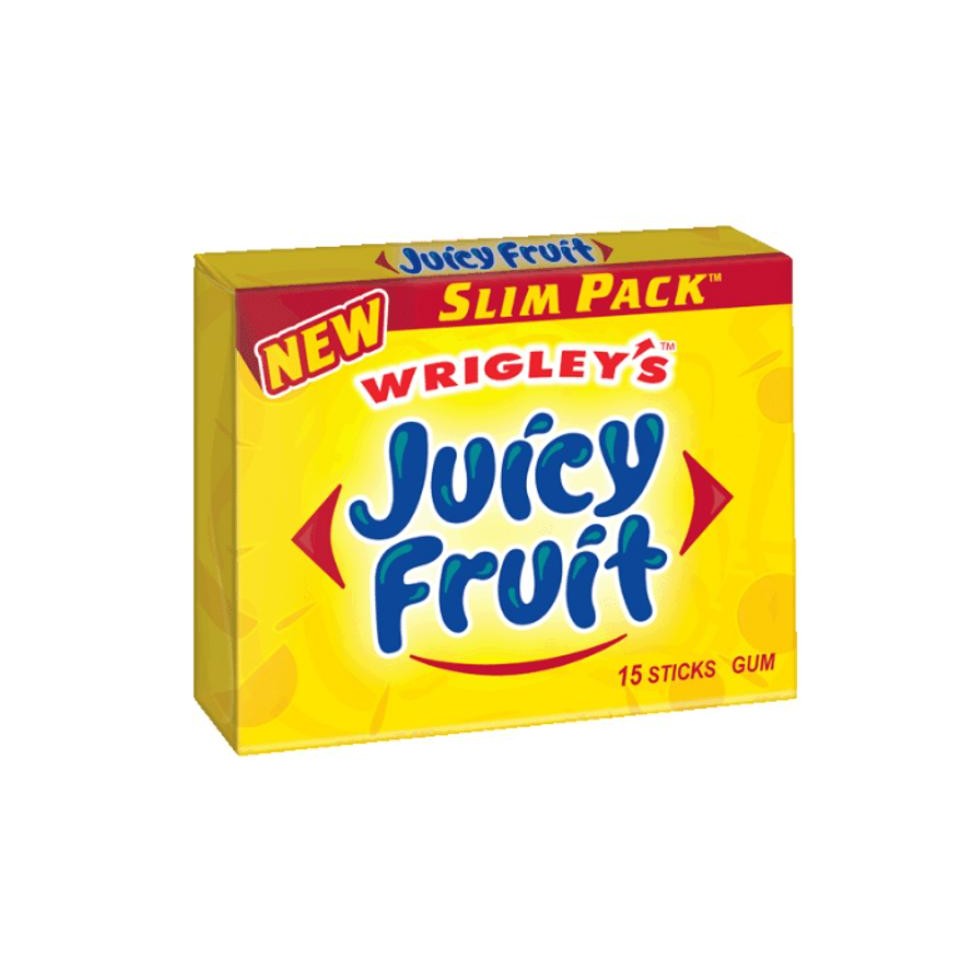 Chiclete Juicy Fruit Original Wrigley's 15 sticks - Importado EUA