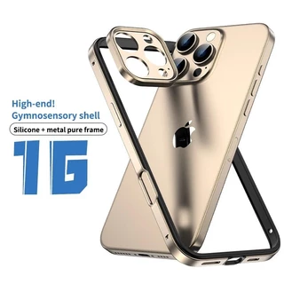Capa De Telefone Com Moldura De Liga De Alumínio Desert Titanium De Alta Qualidade Para iPhone 16 Pro Max 15 Plus 14 13 