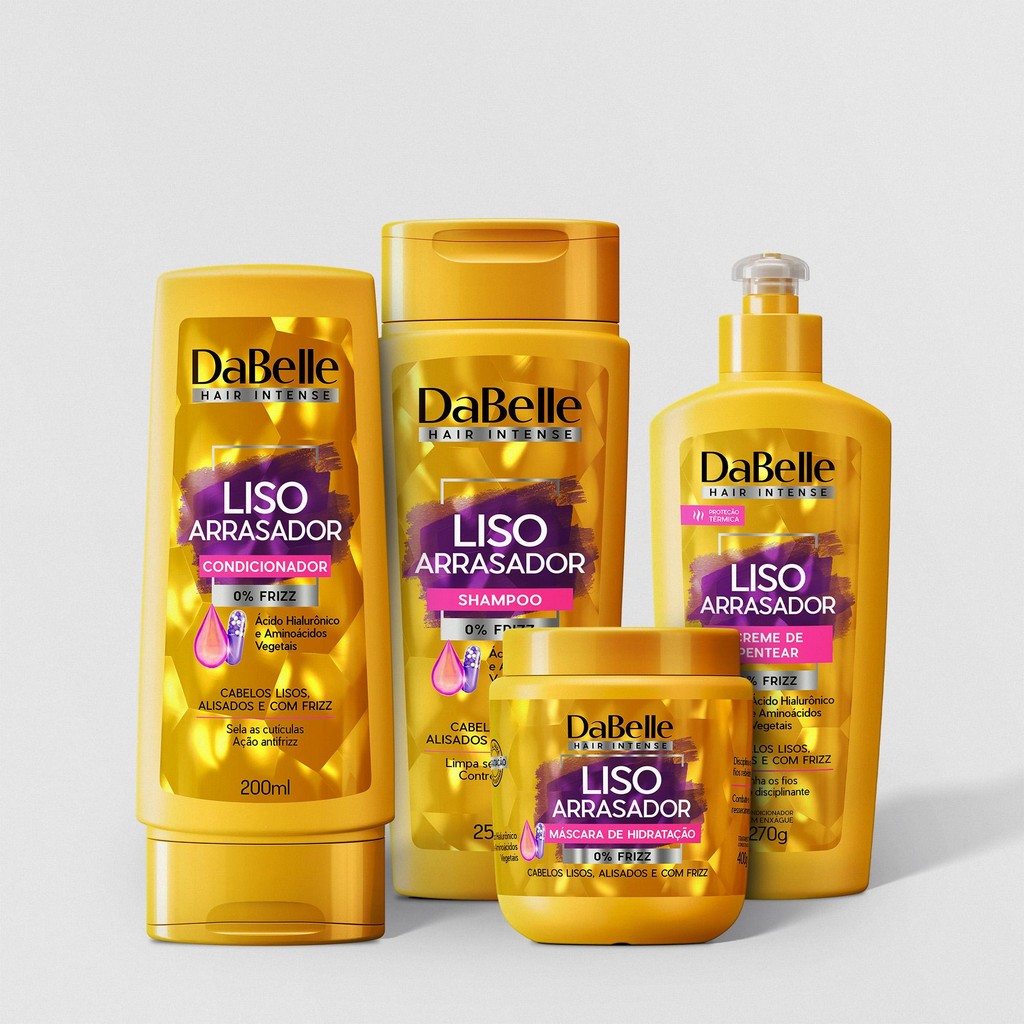 DaBelle Kit Essencial 4 Produtos - Liso Arrasador | Shopee Brasil