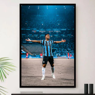 Quadro Luis Suarez Comemorando Gol Decorativo A4 23x33cm