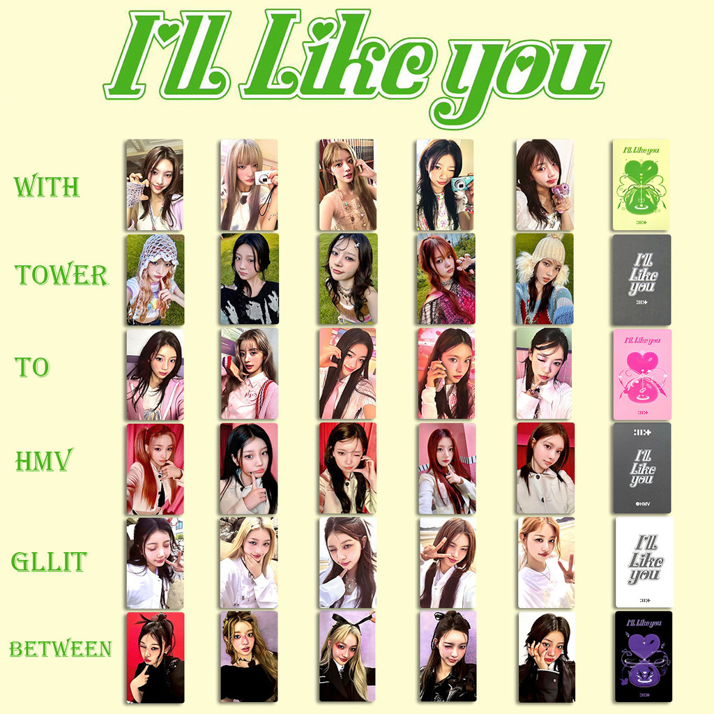 5-7pcs ILLIT Eu Lingll LIKE YOU Lomo Cards 2o min Álbum BETWEET