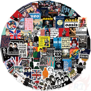 100/50 Pçs Banda De Rock Britânica Oasis Graffiti Adesivos Para Bicicleta Mão Conta Lápis Caso Decalques LanLanStickersW