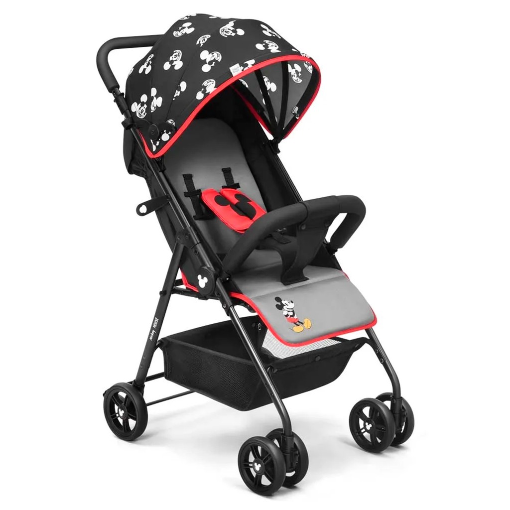 Carrinho Mickey Mouse Twist Passeio Do Bebê Até 15 Kg Cor Preto BB376 ...